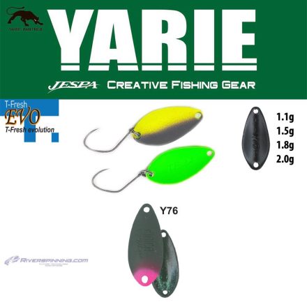 YARIE 710T T-FRESH EVO 1.5gr Y76 Olive/Pink Tail