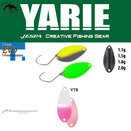 YARIE 710T T-FRESH EVO 1.5gr Y78 Shiropino