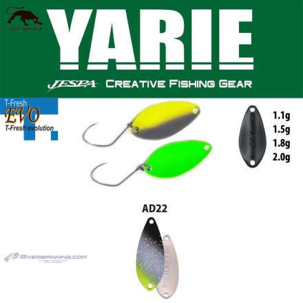 YARIE 710T T-FRESH EVO 1.8gr AD22 Saber Silver