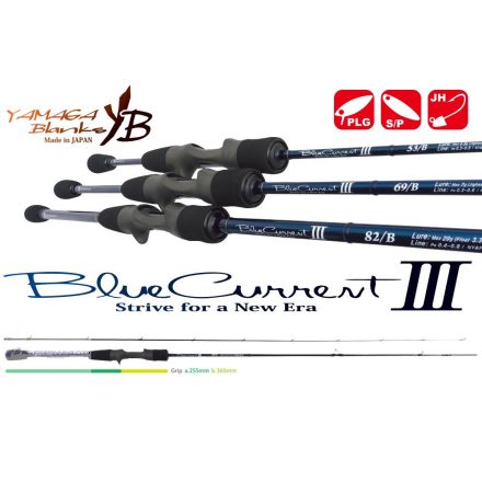 YAMAGA BLUE CURRENT III 69/B BAITCAST 2.07m 0.8-7gr