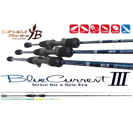 YAMAGA BLUE CURRENT III 82/B BAITCAST 2.495m 2-20gr