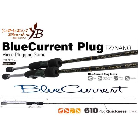 YAMAGA BLUE CURRENT 610PLUG QUICKNESS TZ-NANO 2.10m 1.5-5gr Fuji Titanium Torzite