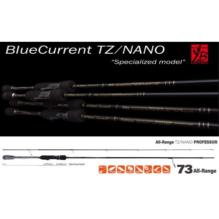 YAMAGA BLUE CURRENT 73ALL RANGE TZ-NANO PROFESSOR 2.22m 0.5-12gr Fuji Titanium Torzite